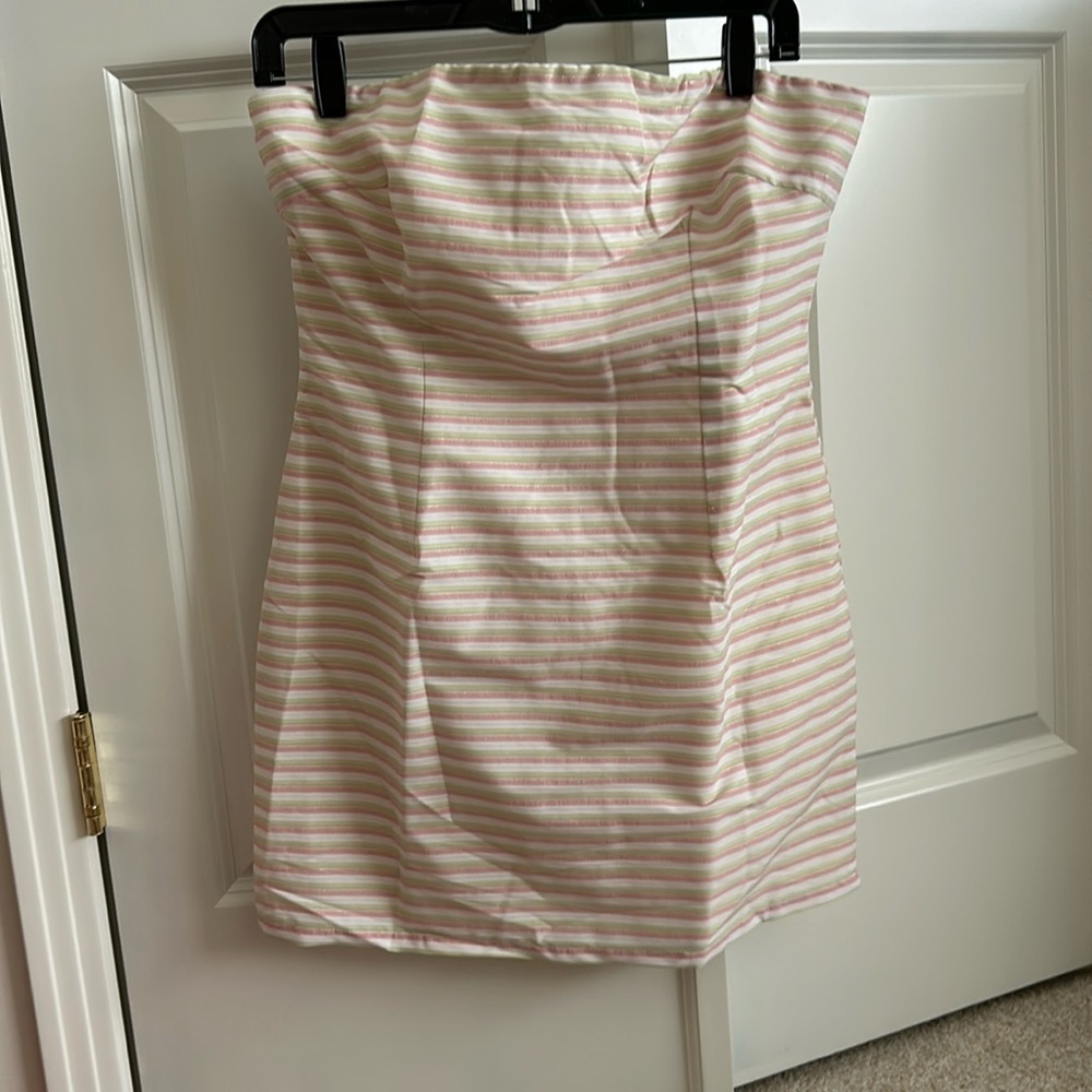 Superdown strapless dress